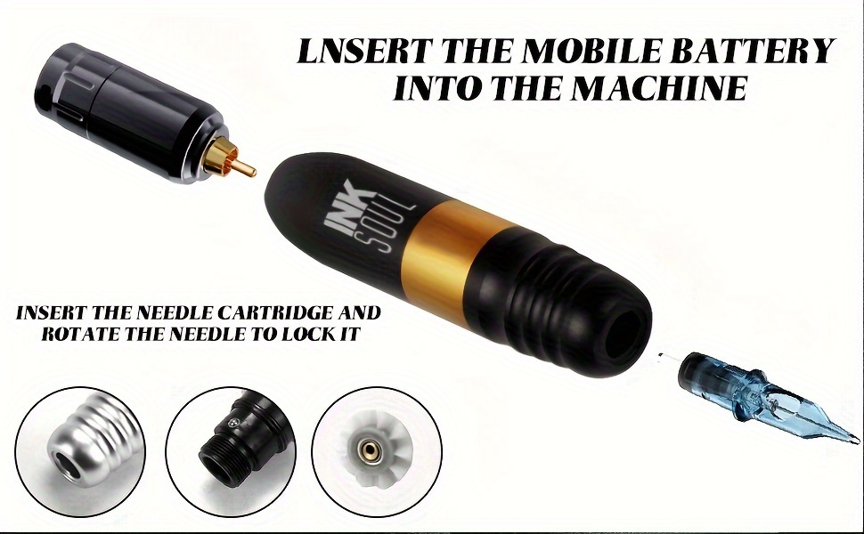 1 set of   tattoo machine complete set with 2 wireless power   1500mah replaceable at     with 20 tattoo needles wireless tattoo pens tattoo ink and tattoo practice tools suitable for everyones complete tattoo set details 3