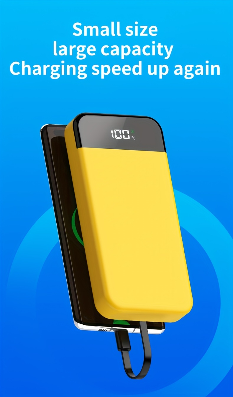 20000mah power bank display built in led light Temu