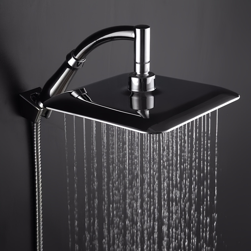 22.86 cm Bathroom Rainfall Shower Head, ABS Chrome Finish