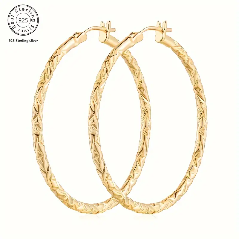925 silver 3 5mm 1 4in wheat golden earrings stylish elegant with is the perfect birthday gift for your girlfriend is the perfect christmas gift with a box Product details 0