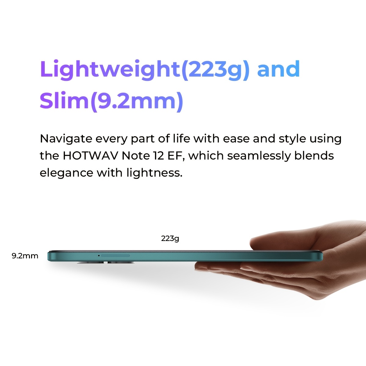 HOTWAV Note 12 EF Мобилни телефони с 6.8-инчов HD+ дисплей, работещ с Android 14, с 12GB (4+8) и 128GB памет, отключен, с 48MP и 16MP камера, 5160mAh батерия, поддържащ Dual SIM, 4G, Wi-Fi, OTG, GPS и Face ID