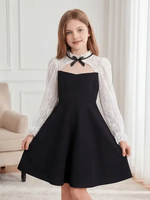 black white dress girls sold on Temu United States black white dress girls sold on Temu United States
