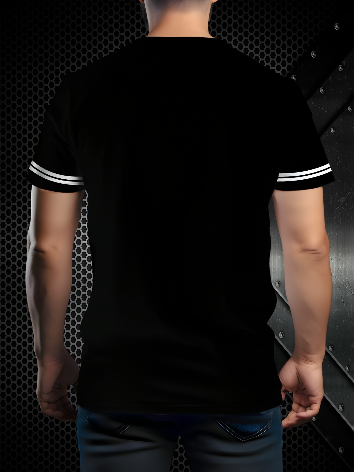 Men's 3D Printed Freedom Script Casual T-Shirt - Summer Short Sleeve Round Neck Tee, Breathable Regular Fit, Machine Washable for Outdoor & Casual Attire