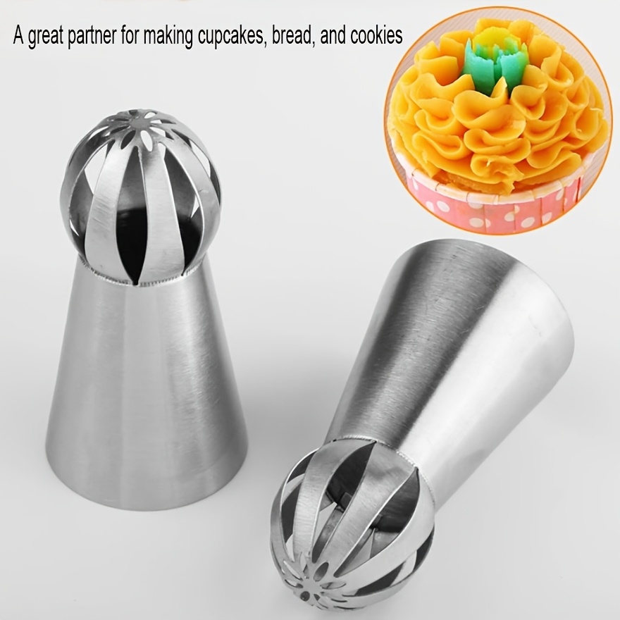 3pcs Stainless Steel Piping Tips Set for Cake Decoration