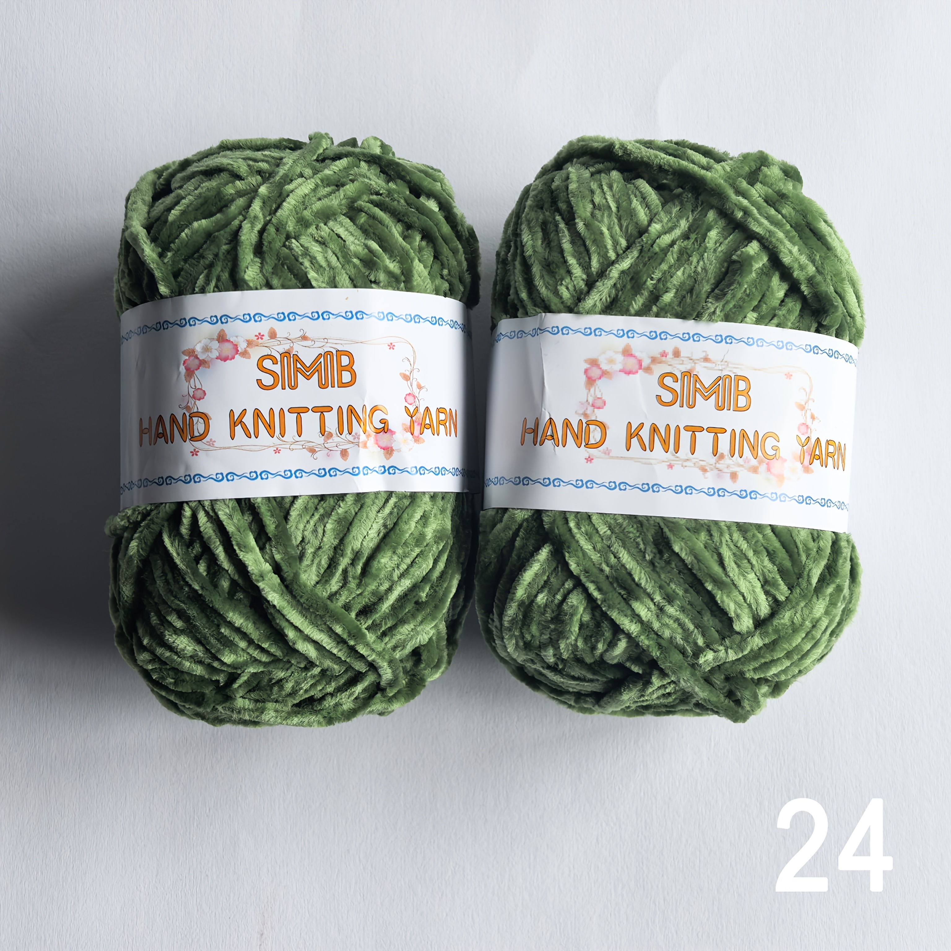 TEMU 2- Of Chenille Velvet Yarn, 100% Polyester Soft Warm Plush Thread For Crochet Knitting Doll Scarf Bag Materials, 50g/bundle Multicolor Gift