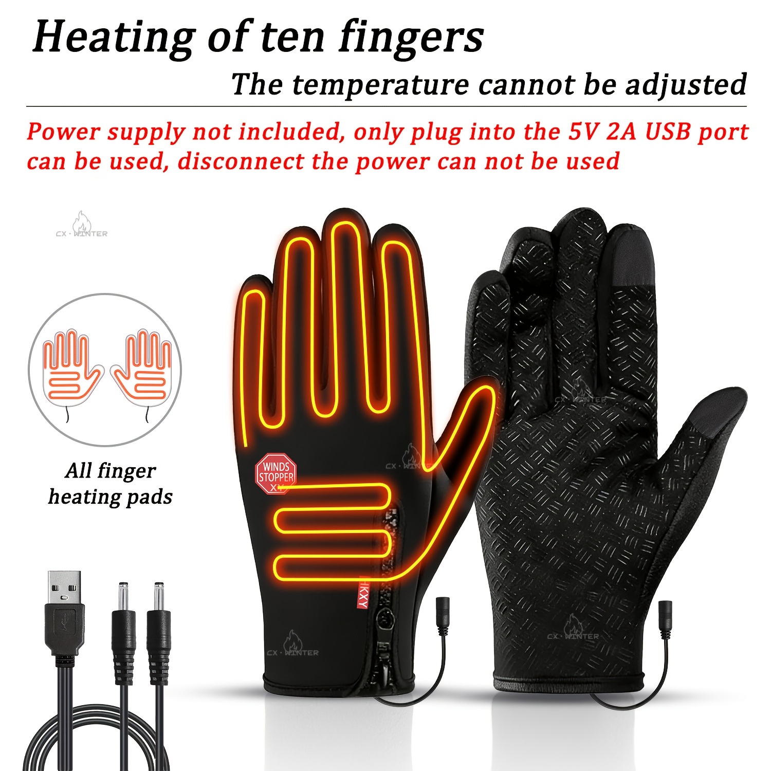 TEMU This Usb-powered Outdoor Hand Warmer Keeps You Warm In Winter. Operated Via A Touch Screen. It Has Dual Heating And Intelligent Temperature