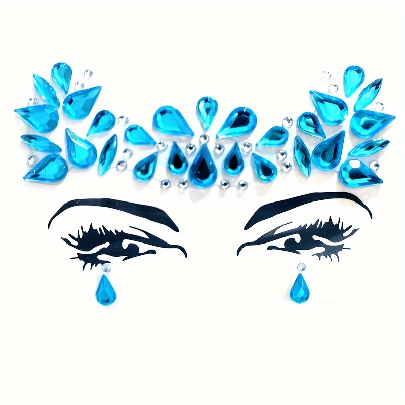 Women Face Stickers Jewels,6 Pcs Face Jewels Stick On,Rave face stickers  jewel,Temporary Tattoo Face Eyebrow Body Stickers for Makeup,Festival  Holiday,Costumes (A-Face Stickers) by AU Beauty - Shop Online for Beauty in  Germany