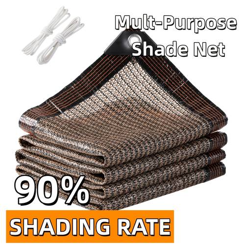coffee colored sunshade net specifically designed for gardens plant sunshades greenhouses and outdoor pergolas it provides sun protection and blocks ultraviolet durable and suitable for