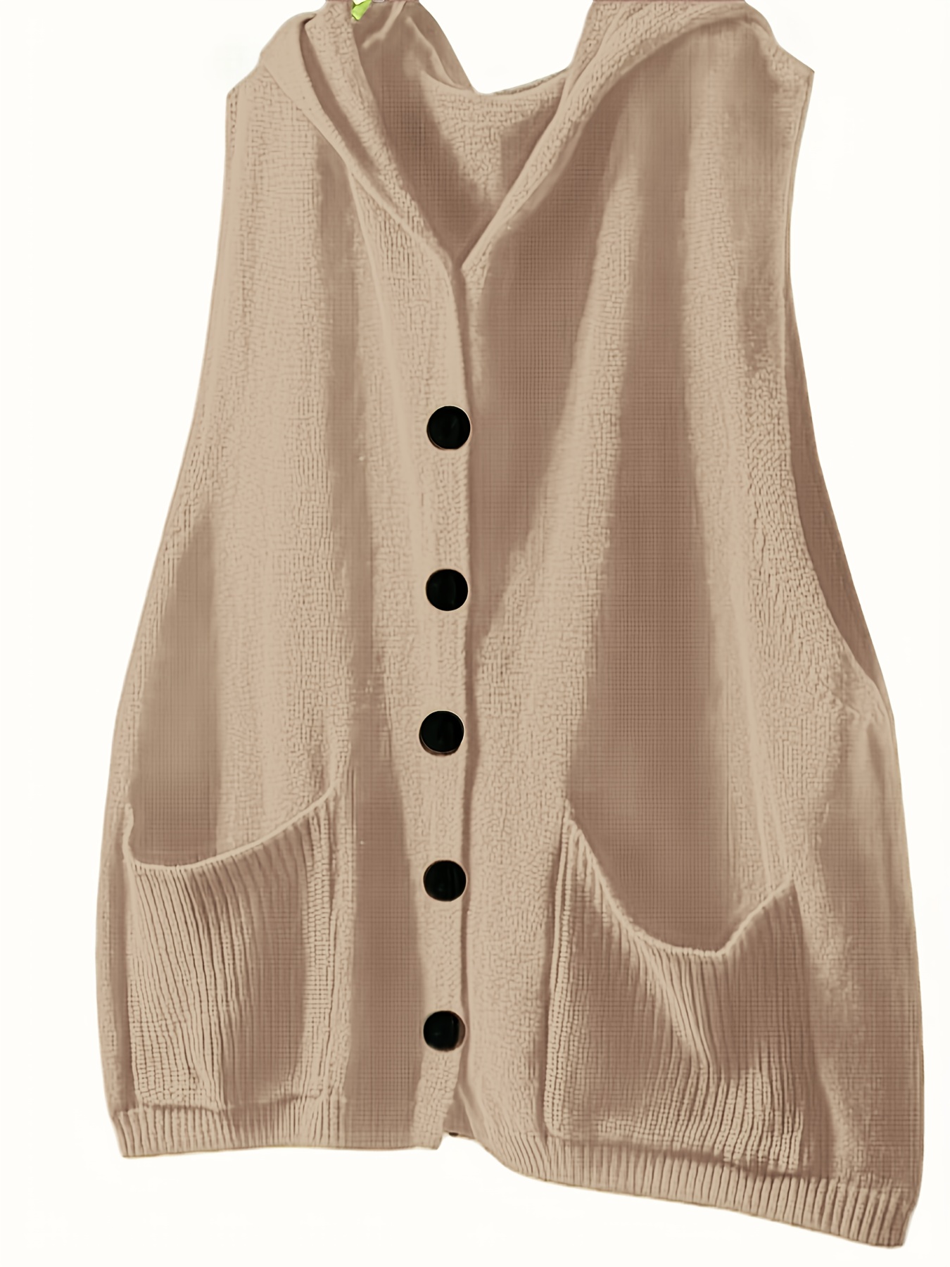 plus size womens elegant sleeveless cardigan vest solid Temu Canada