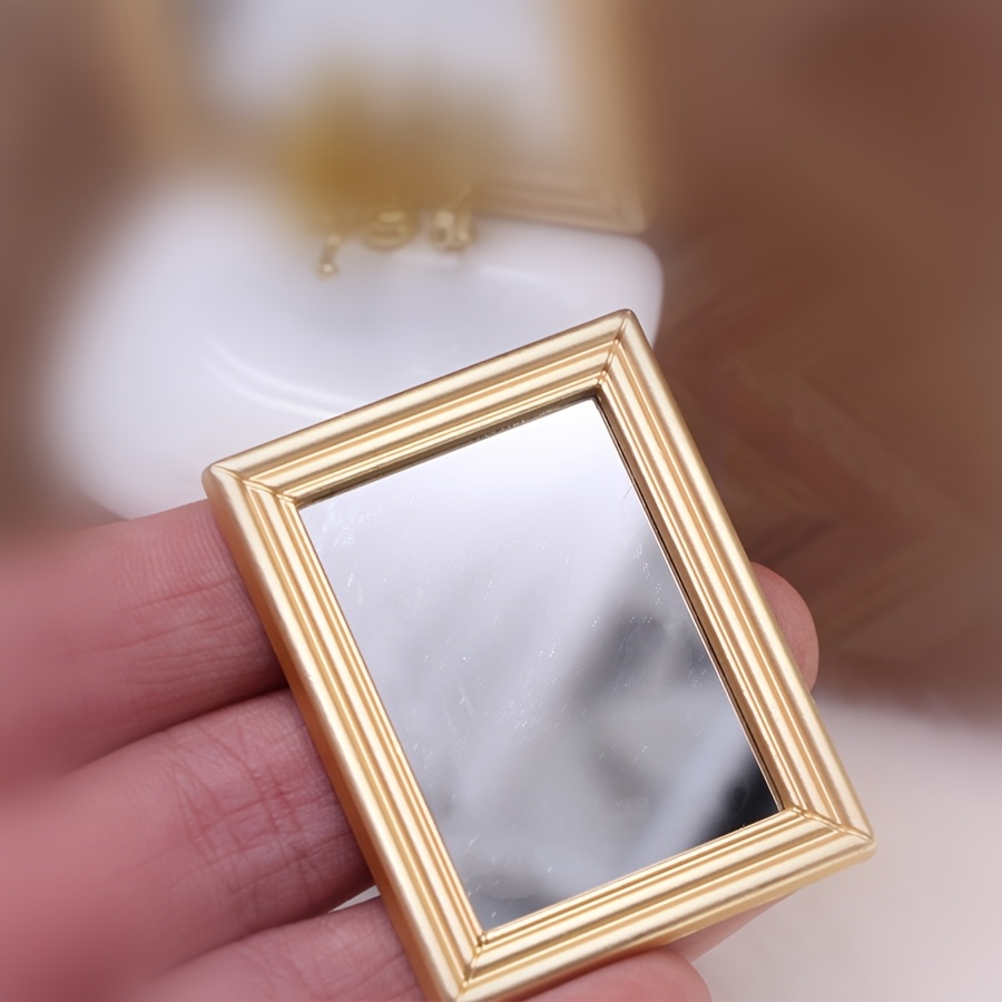 Image of Dollhouse Decoration, Mini Mirror Model Ornament, Miniature Scene Shooting Prop Model Ornament, Miniature Home Scene, Collectible Gift For Hobbyists And Enthusiasts