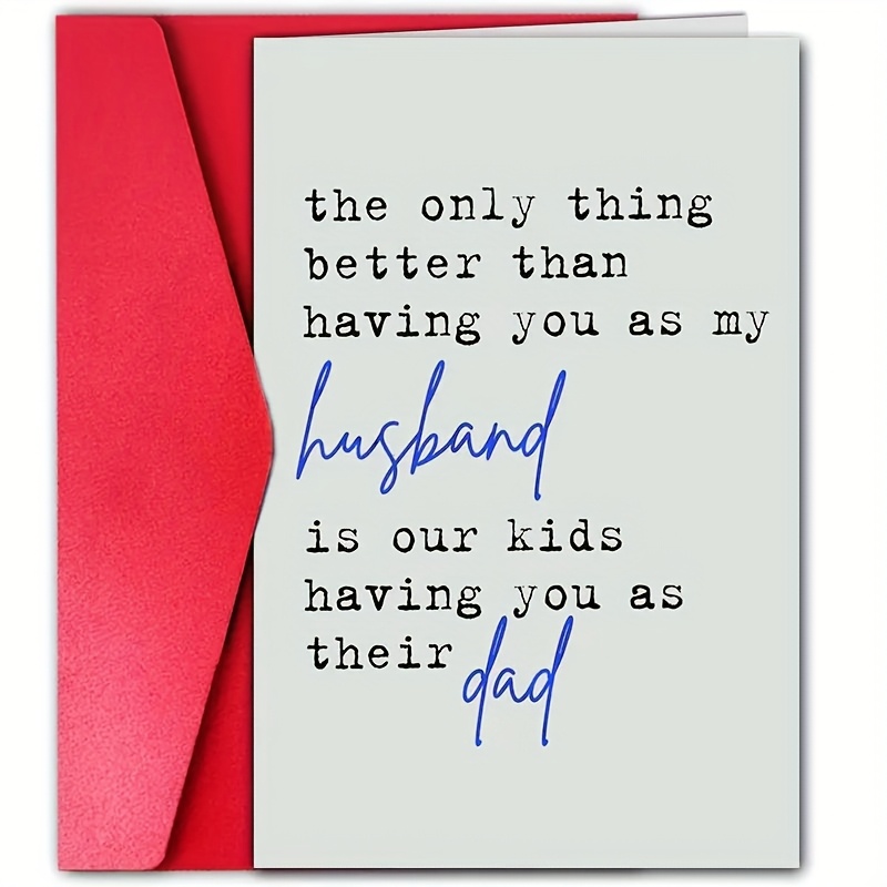 TEMU 1pc Fun Father's Day Card, Creative Pattern Greeting Card, The Best Father's Gift