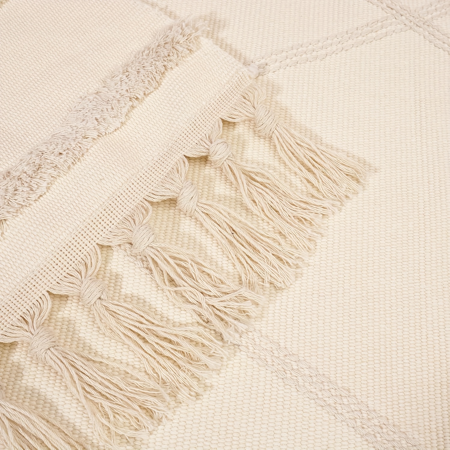 stor bohemisk beige area mat med fjädrar lättvikts tvättbar - Temu Sweden