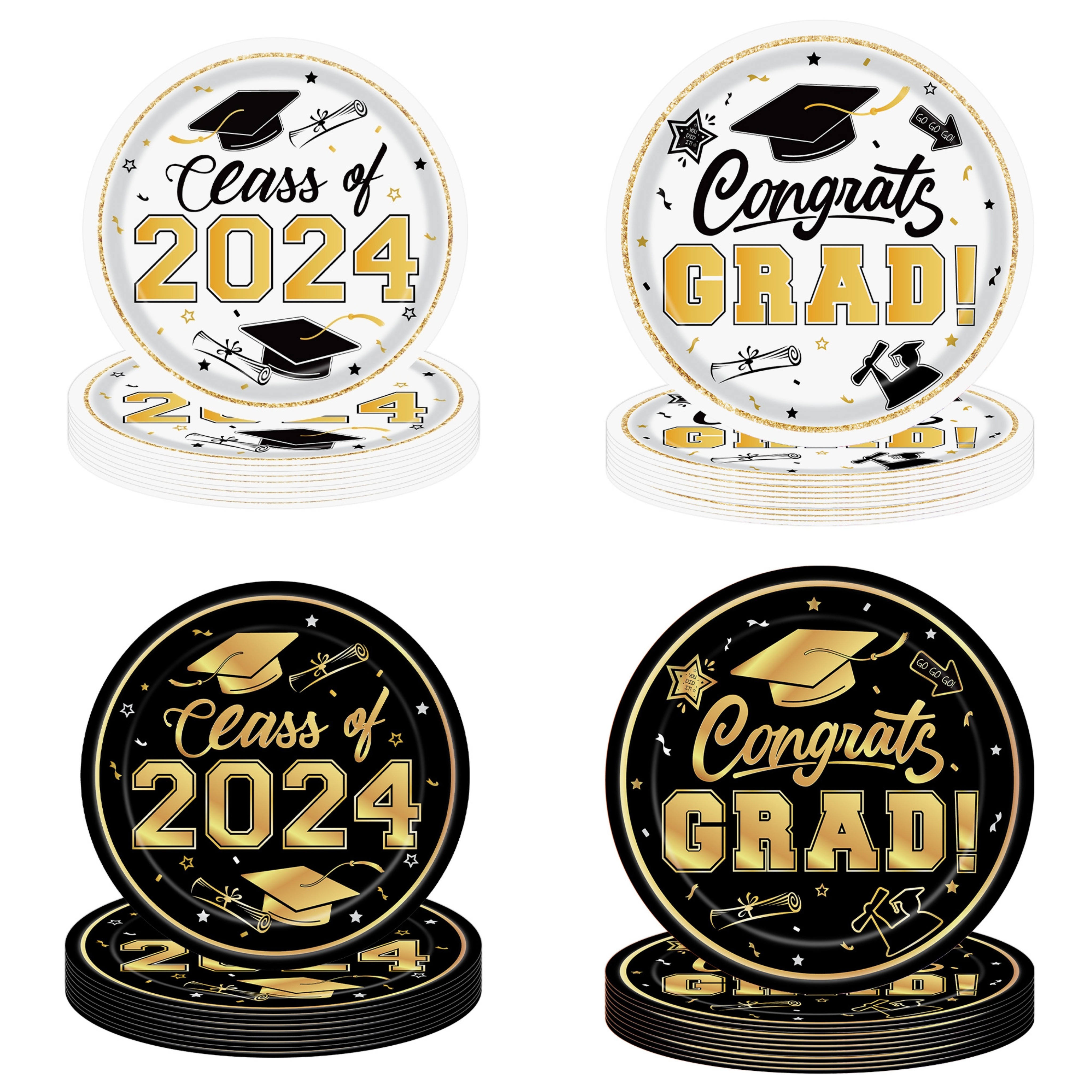 Graduation Plates And Napkins 2025 Graduation Party Supplies, Class Of 2025 Cong