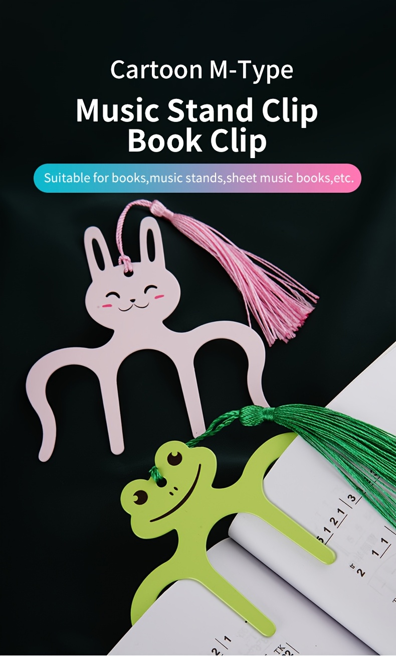 Music Book Clip- Page Holder For Sheet Music Stands, NEW Musicians
