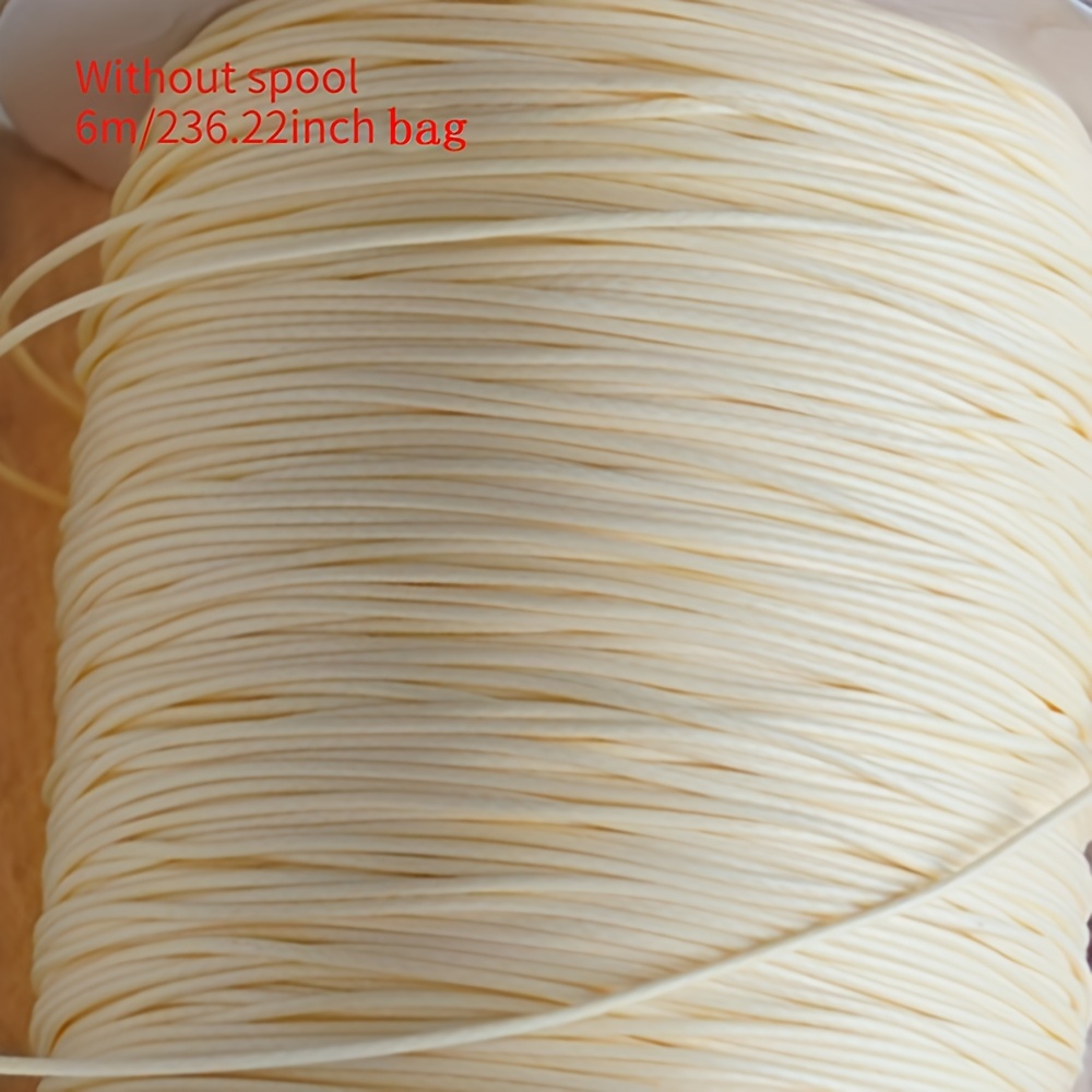 236.22 Inches/6m High-quality Bead Wire 0.5mm High-quality Sturdy And Durable Diy Bracelet Necklace Mobile Phone Chain Clothing Matching Braided Wire Diy Bead Rope And Thread