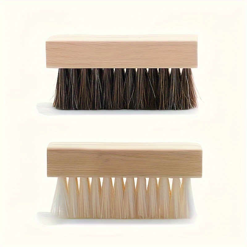 TEMU 1pc/2pcs Soft And Hard Brushes, Suitable For Daily Cleaning Of All Kinds Of Shoes