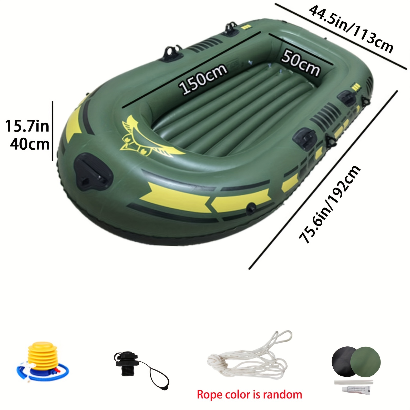 Inflatable Boat, Fishing Float Tube, Double Person Canoe Fishing Surfing  Boat, Outdoor Enlarged Fishing Boat