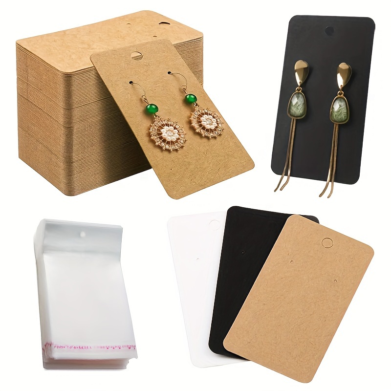 

Diy Earring Display And - Set - Jewelry Display , Kraft Hanging , Jewelry Packaging For & , Plastic & , No Needed