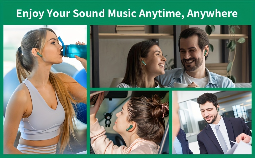 auricolari wireless 5.3 con stereo   profondi, 36 ore di riproduzione & custodia di ricarica led, microfoni enc anti-rumore, compatibili con dispositivi  /ios Dettagli dell'articolo 3