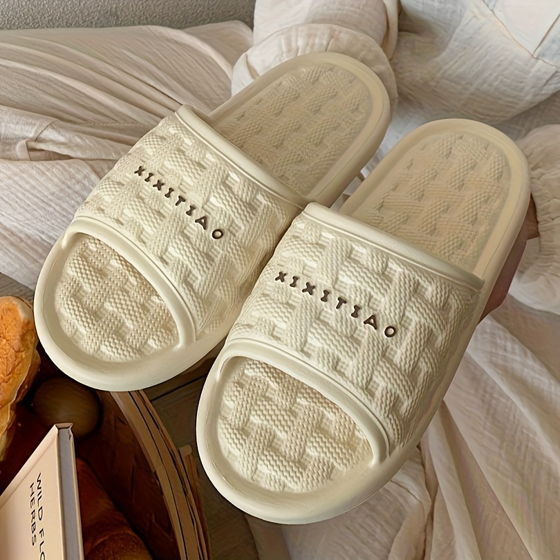 【COSYHARU】Mio Simple Slippers xixitiao casual comfortable solid color open toe slippers - Temu