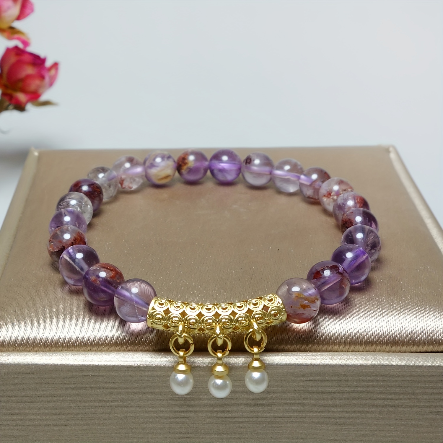 

Natural Amethyst Bracelet For Men And Women, The Best Gift For Parents And Friends