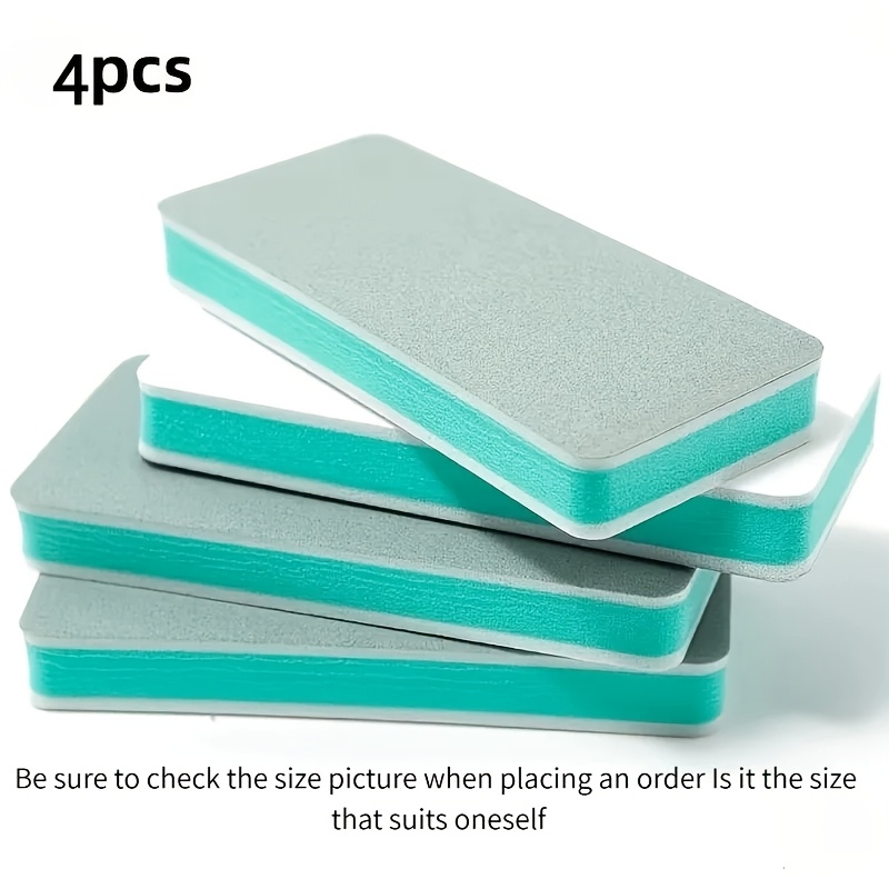 TEMU 4pcs Glass Scale Magic Scrubber Cleaning Brushes, Kitchen Cleaning Cloth, Home Bathroom Mirror Shower Room Tile Strong Scale Stain Stain Removal