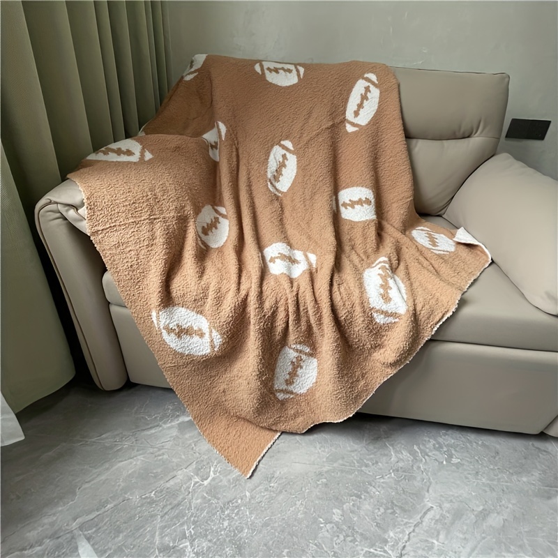 

Blanket Perfect Lightweight Bedding For Adults, Soft, Warm And Plush Rugby Sports Blanket, Bed Sofas (rugby Brown)