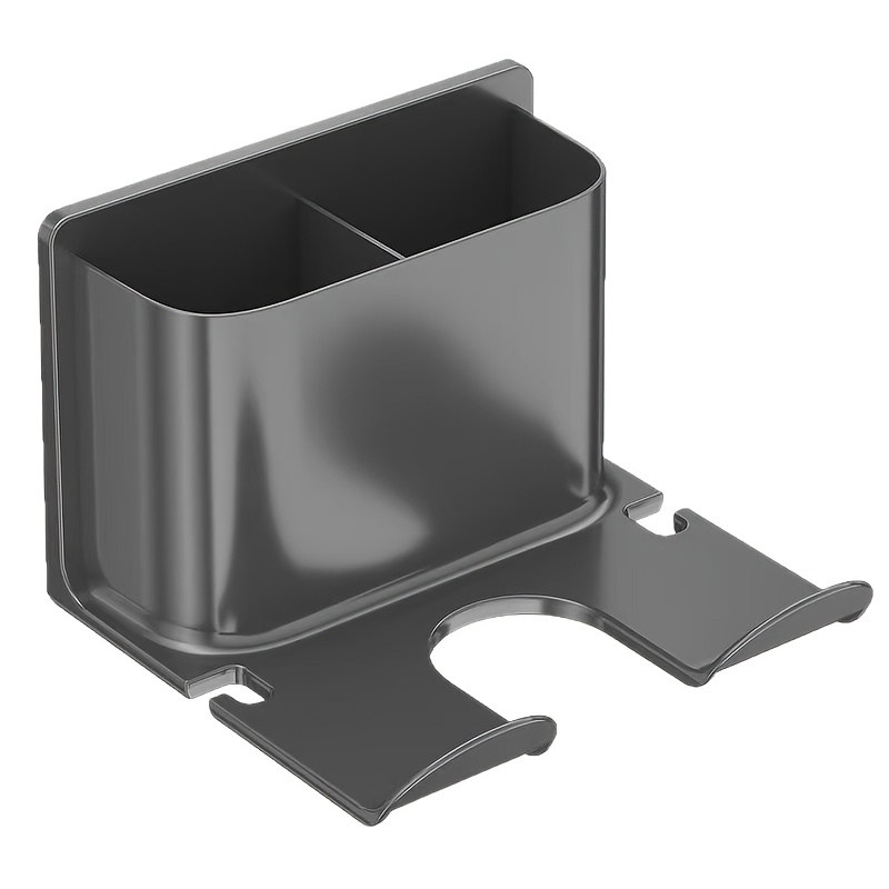 E-shop Wandmontierter Föhn- und Handyhalter ohne Bohren, Saugnapf-Installation, platzsparender Badezimmer-Organizer, starkes Klebestück, kompatibel