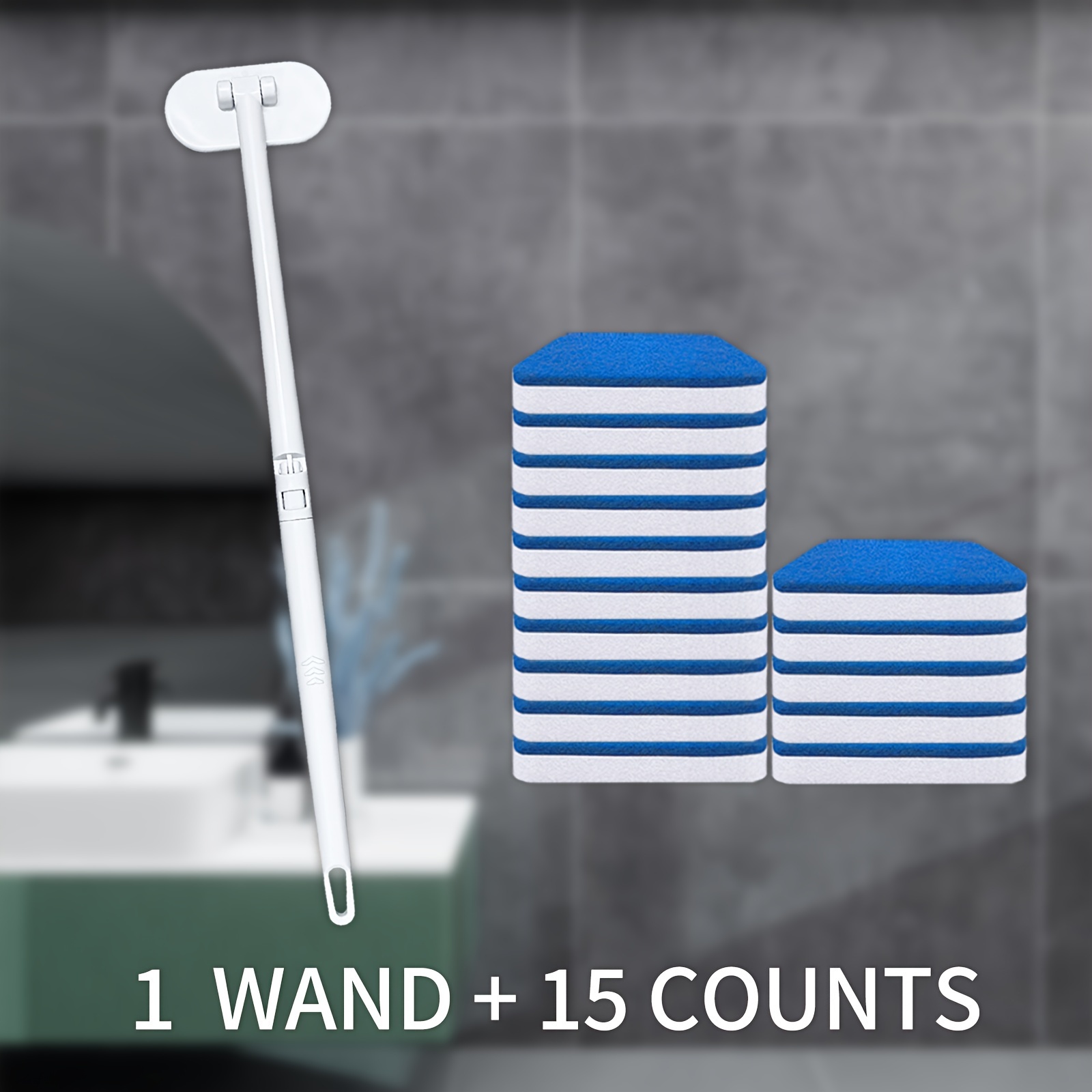 Powerful Sponge Brush Including Rod And Sponge With High Friction Force And A Long That Effort