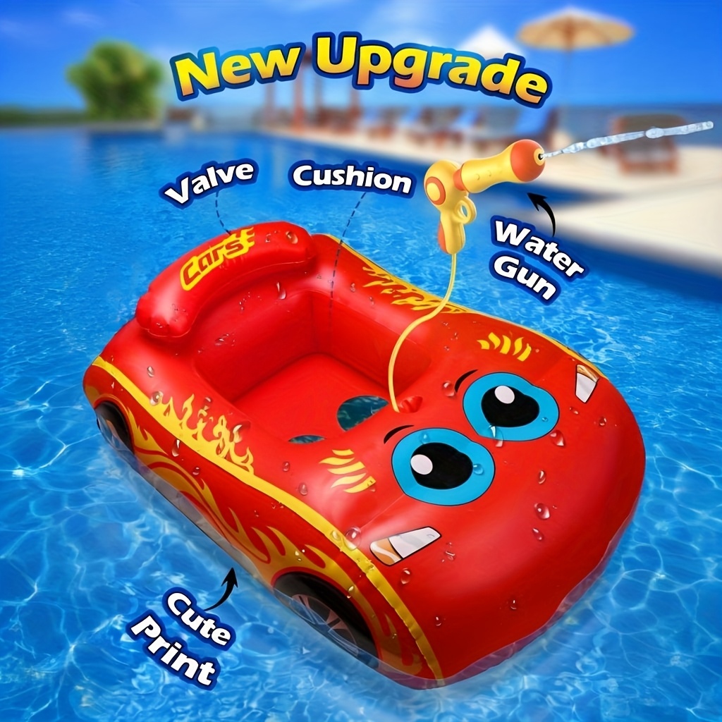 Flotador Inflable para Niños con Pistola de Agua Juguete Natación  Diseño y Divertido para de a Años, Juego de Batall