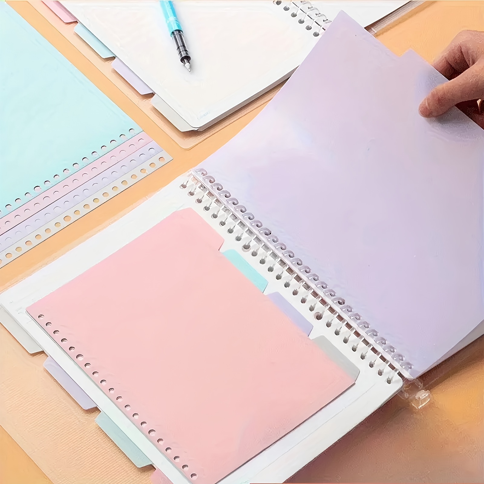 8pcs Plastic Index Dividers | Durable Rectangular Labels | | Suitable For Binders/notebooks/office Documents | School And Office Organizing Supplies