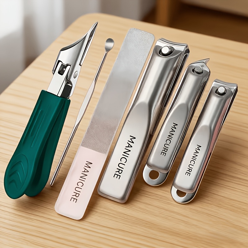 6pcs Stainless Steel Manicure Set in Portable Case