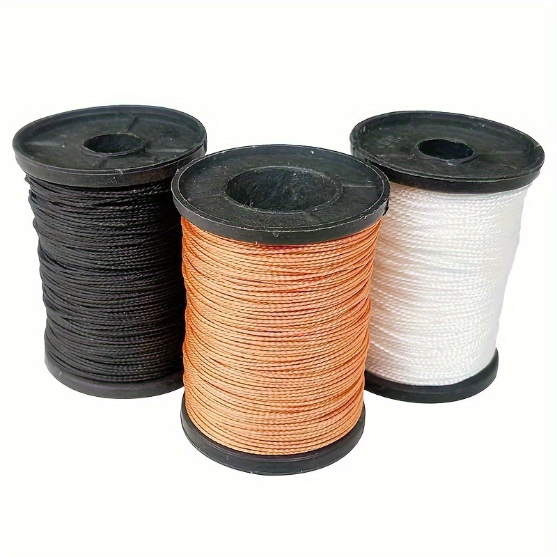 

1pc Fil de Nylon Tissé à Double 70m/63yds, Fil pour -Volant, Fil pour Filet de Pêche, Fil pour Pneu, Fil pour Réparation de Chaussures, Corde en Nylon Résistante à l'