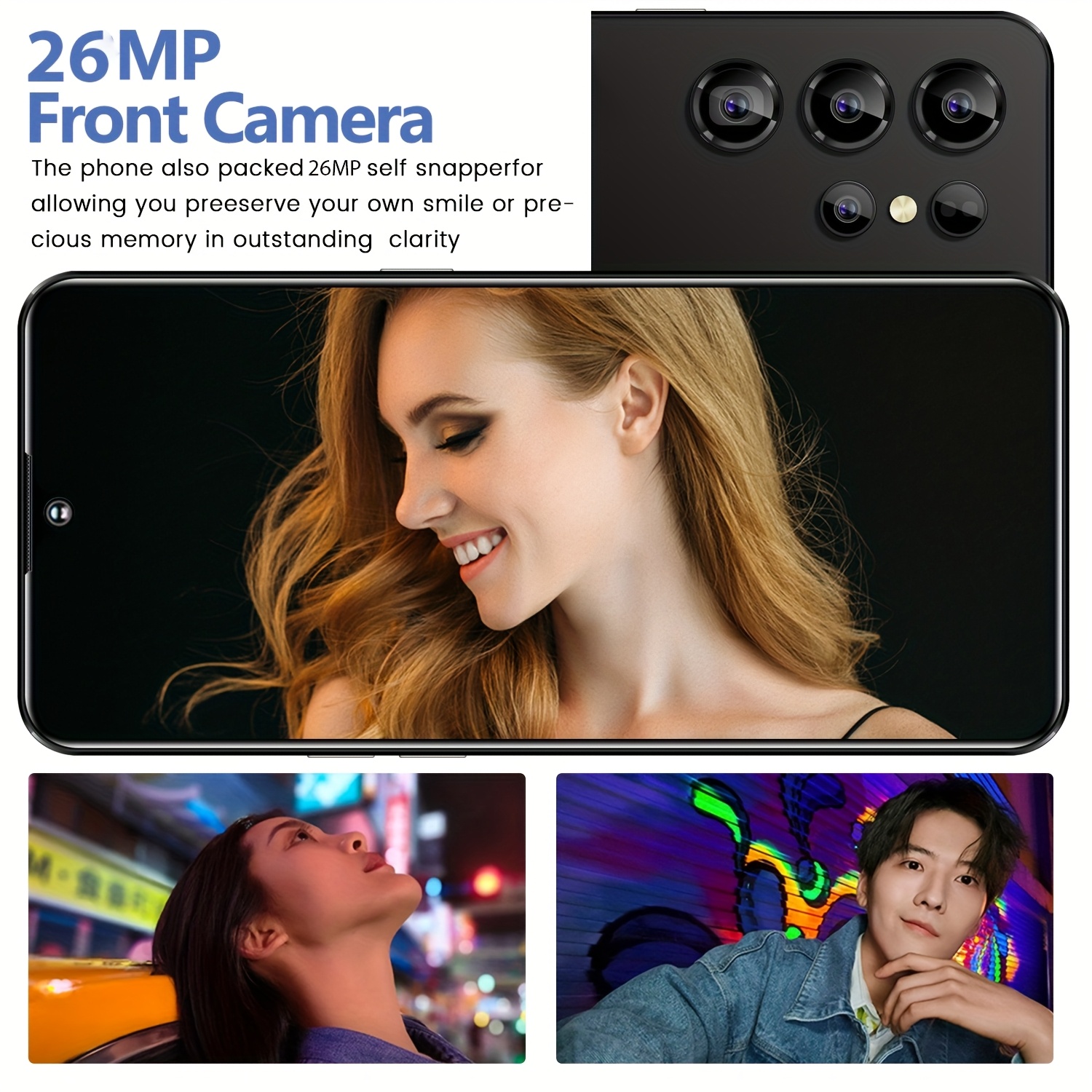 Global Unlocking 8GB+128GB Smartphone, with Android 13 System, 6.8-inch Display, Dual Card Slots, Double Explicit, Includes Stylus Pen, 5800mAh Battery, 26MP+46MP Camer
