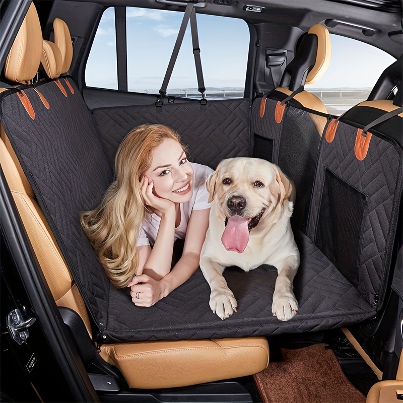 

Heavy-duty Pet Car Seat Cover For Dogs, For Back Seats, Hardboard Pet Mat, Car Dog Bed, And Pet Travel Accessories.