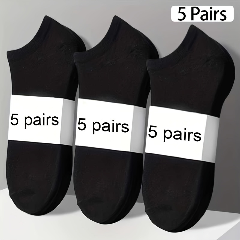 5 Pairs/5 Pairs Random Comfortable Breathable Low-cut Short Socks Suitable For Men And Women For Running, Walking, Etc