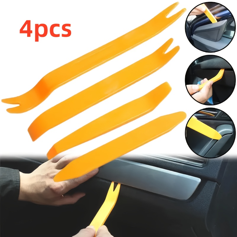 

4pcs Car Disassembly Tool Plastic Pry Bar Kit Car Removal Installer Pry Automotive Kit Modification