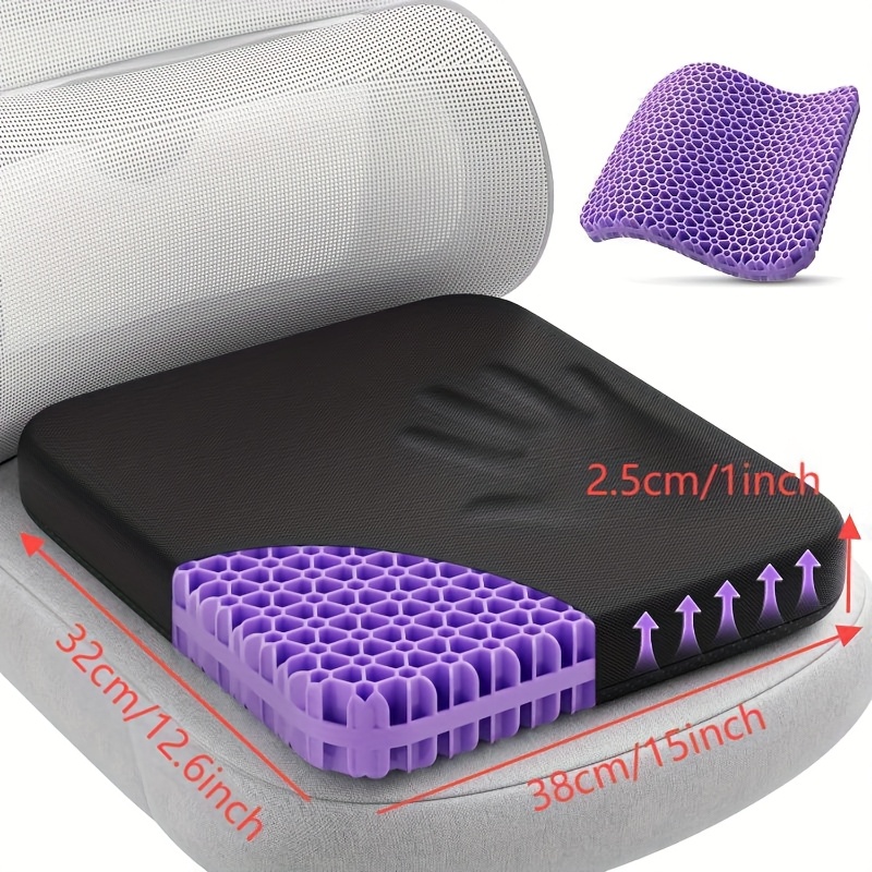 Gel Seat Cushion For Long Sitting, Enlarged & Thickened Chair Cushion, Breathable Cooling Seat Cushions For Office Chairs, Cooling Car Seat Cushion For Wheelchair(large)
