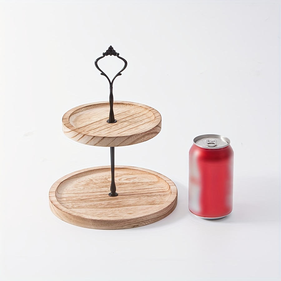 2/3 Tier Wooden Cupcake Stand for Rustic Farmhouse Decor