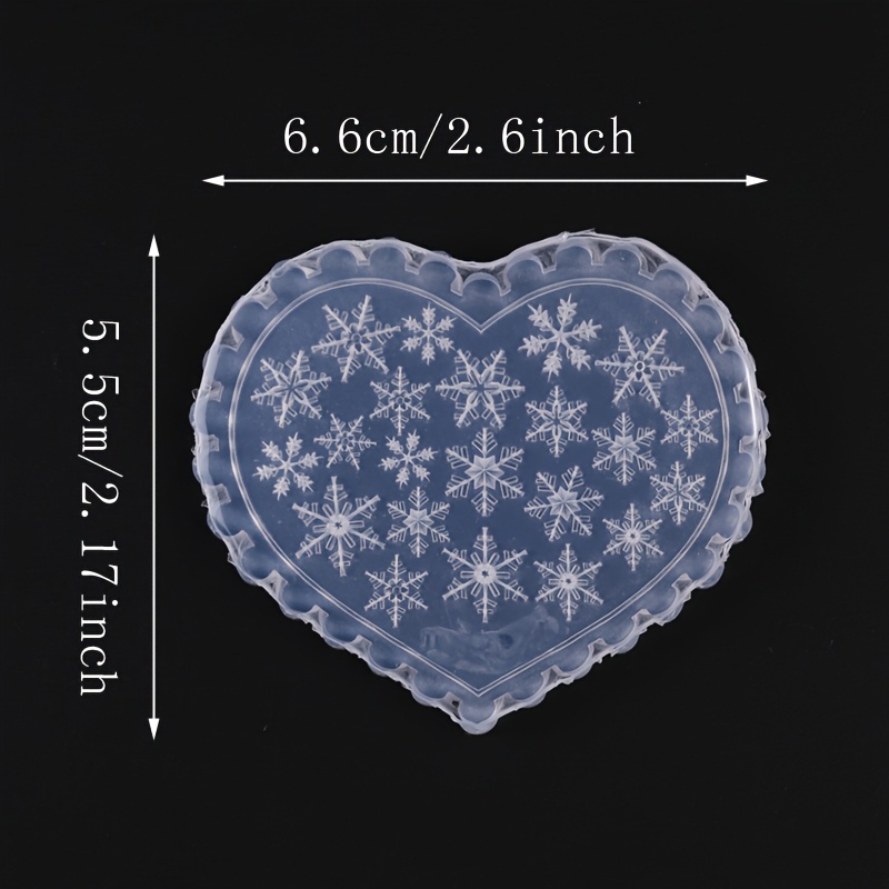 Clear Silicone Nail Mold for Snowflake Design