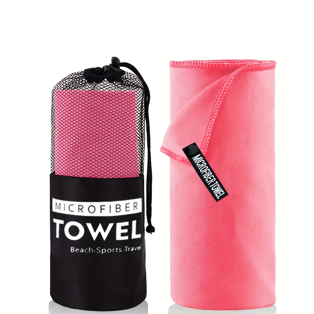 Image of A Compact Quick-dry Towel Made Of Fibers, Perfect For , Camping, And Travel. Lightweight, Absorbent, And Suitable For The Beach, Shower, Backpacking, And Pool Use, In A Large Size