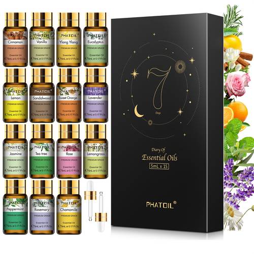 15pcs essential oil set oils for multipurpose use diffusers humidifiers scented candle making great gift box for friends