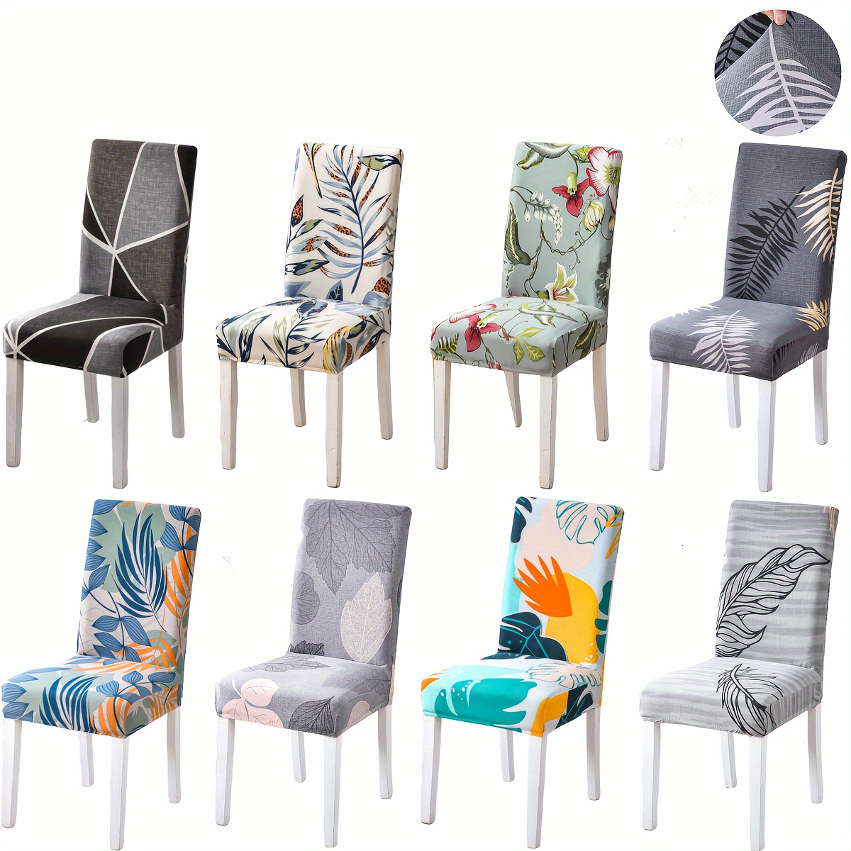 

Full Coverage Printed Chair Cover