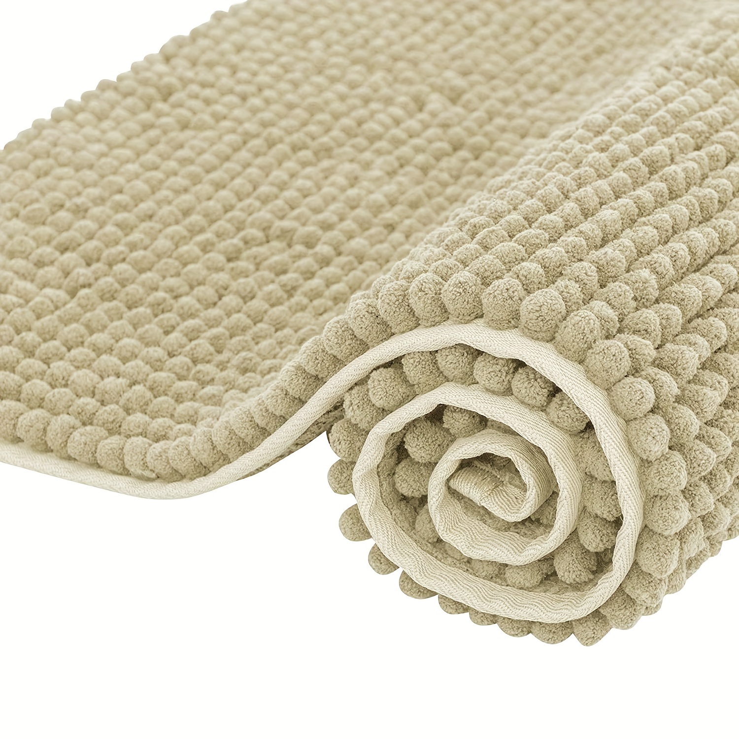 TEMU Felpudo de chenilla de pelo corto multicolor, tapete antideslizante para entrada de baño, tapete absorbente, tapete para perro mascota