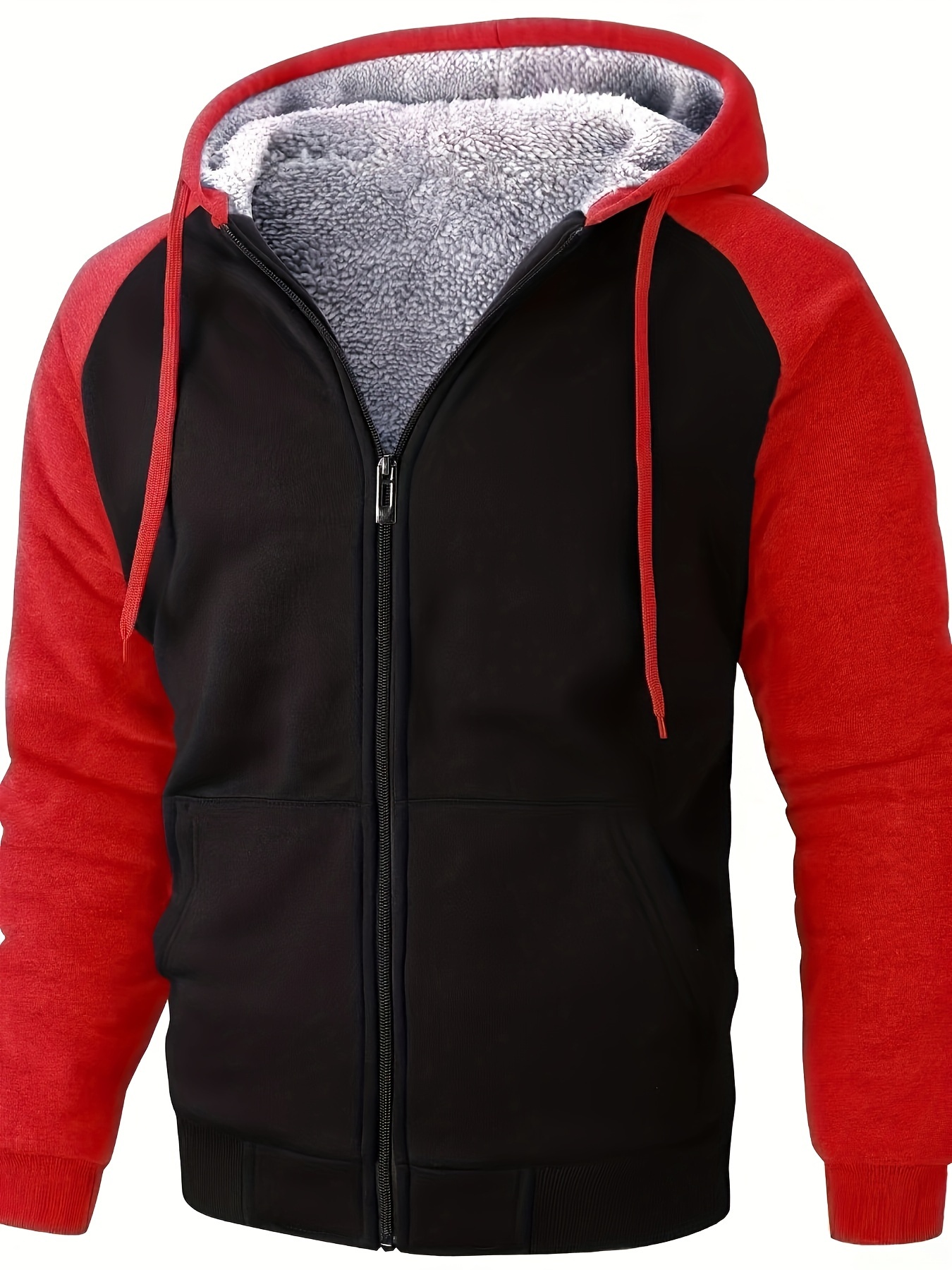 Sweat à Capuche Homme Demi-Zip – Polyester+Coton, Poche Kangourou | Pour Sport, Loisirs, Extérieur