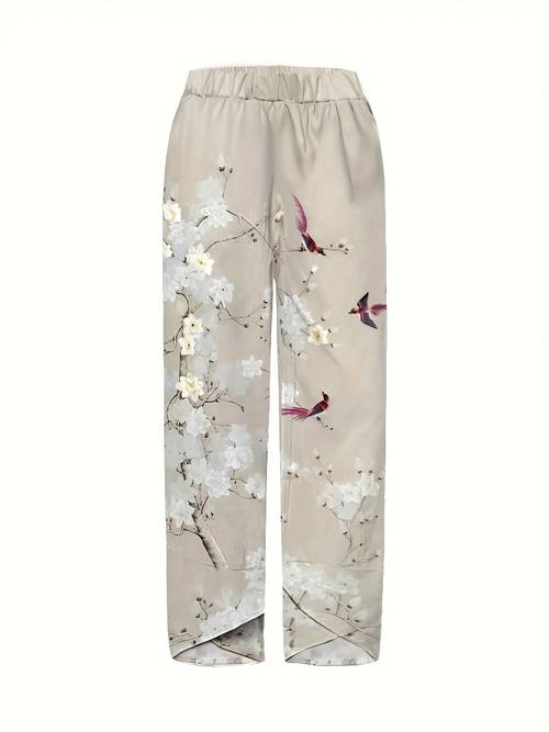 taglie forti - pantaloni stampati per ed estate, pantaloni casual da donna taglie forti a - adatti a , lavabili in lavatrice, vestibilità e per lautunno, pantaloni multifunzionali, design elegante