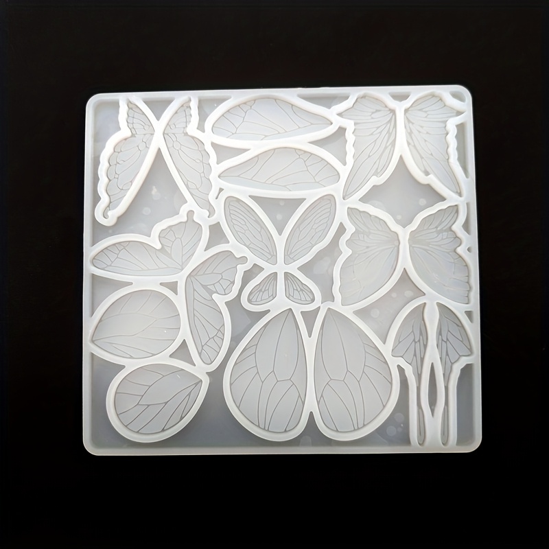 2025 Wing Crystal Epoxy Wings Blood Epoxy Phoenix Tail Pendant Mirror Silicone Mold Wings Collection Epoxy Mold