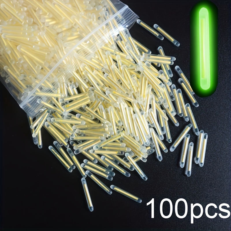 TEMU 100pcs Luminous Float Sticks With Accessories - Night Fishing Supplies - Improve Visibility And Increase Your Catch