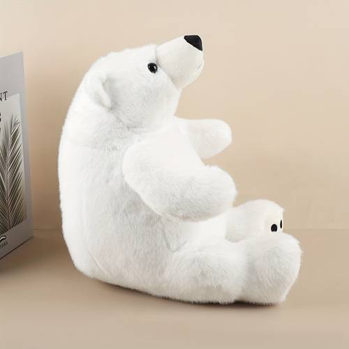 4size cuddly polar bear toy soft fluffy stuffed doll adorable travel souvenir gift for family as room decoration festival party occasions
