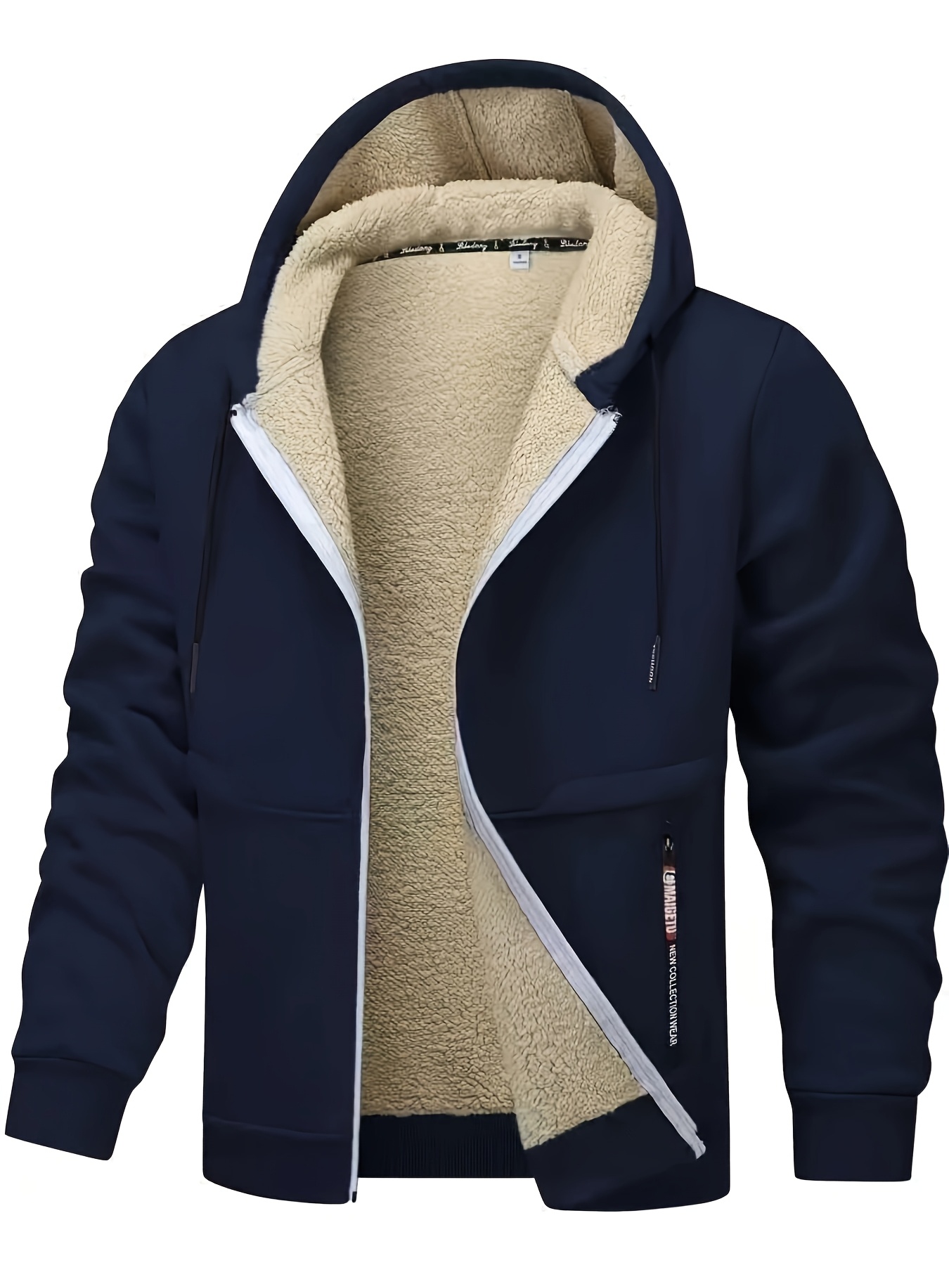 herren winterjacke kapuze schwerem fleece – Temu Austria